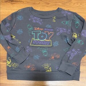Disney Pixar Toy Story Black Rainbow Logo Sweatshirt